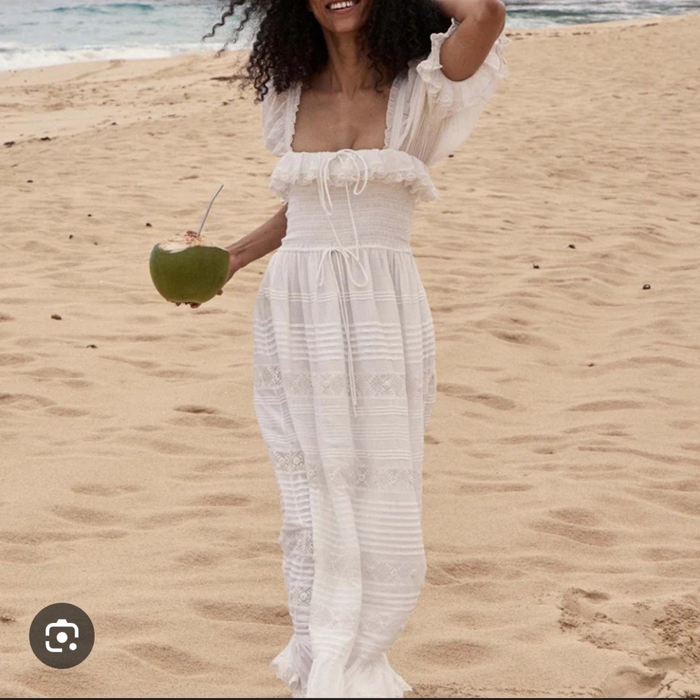 Doen Izabel Summer Dress In Salt